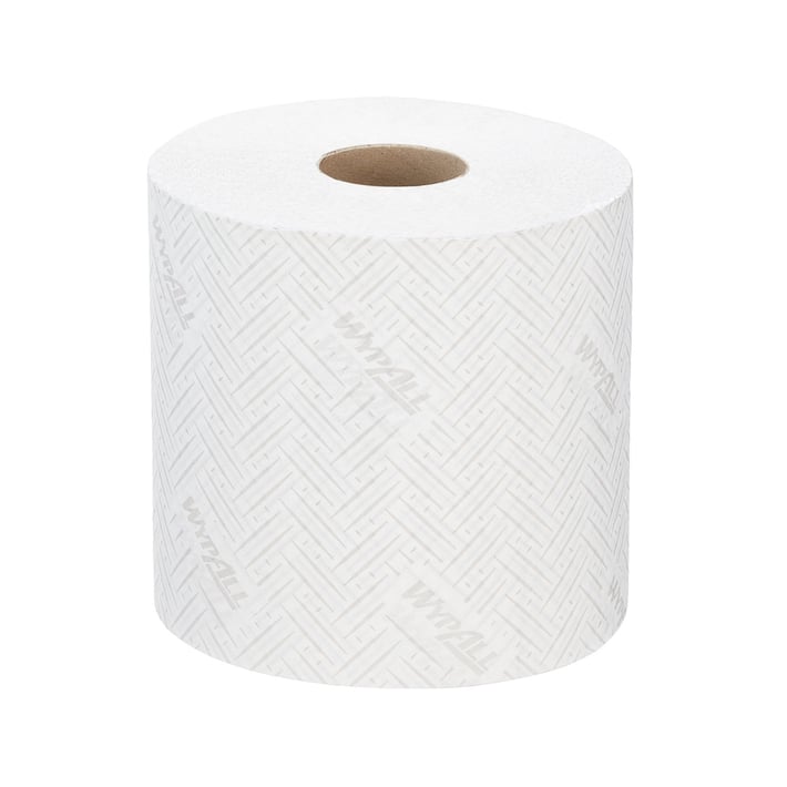 Kimberly-Clark Кърпи за почистване WypAll L10 7256 Centrefeed, на ролка, 38 х 19.5 cm, 800 къса, бели, 6 броя
