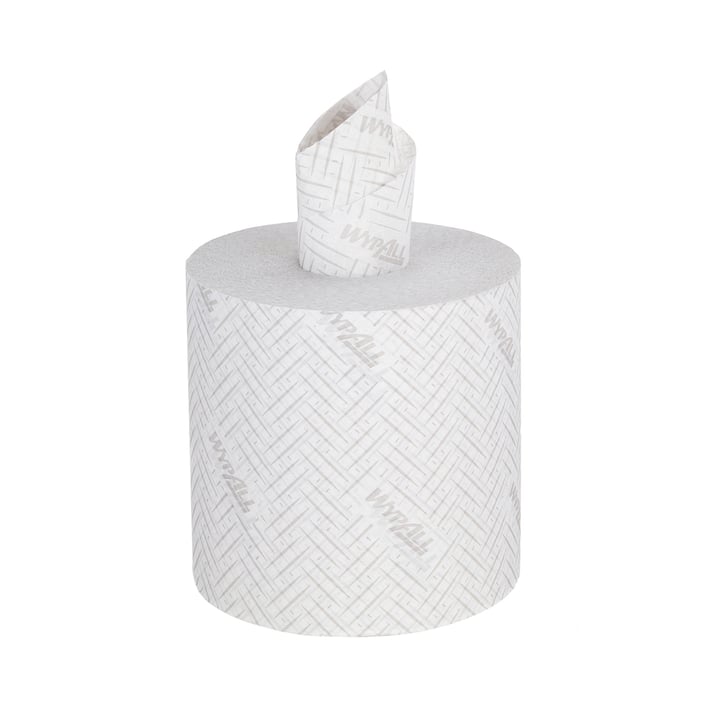 Kimberly-Clark Кърпи за почистване WypAll L10 7256 Centrefeed, на ролка, 38 х 19.5 cm, 800 къса, бели, 6 броя