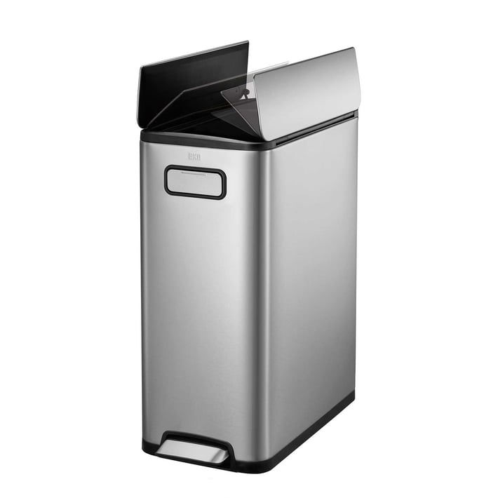 Eko Кош за отпадъци Ecofly, с педал и скрити колела, 45 L