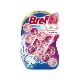 Bref Ароматизатор за тоалетна WC Deluxe, магнолия, 50 g, 3 броя