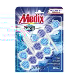Medix Ароматизатор за тоалетна WC Ocean, 55 g, 3 броя