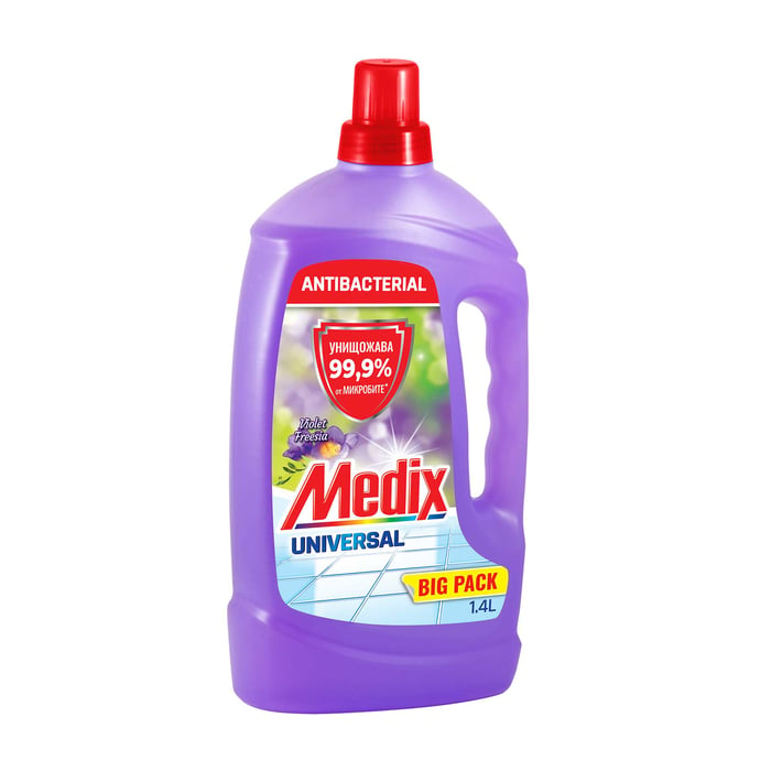 Medix Препарат за почистване Razor, универсален, фрезия, 1.4 L, лилав