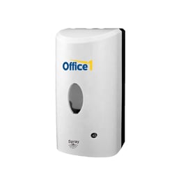 Office 1 Superstore Диспенсър за дезинфектант на спрей, сензорен, 1 L, бял