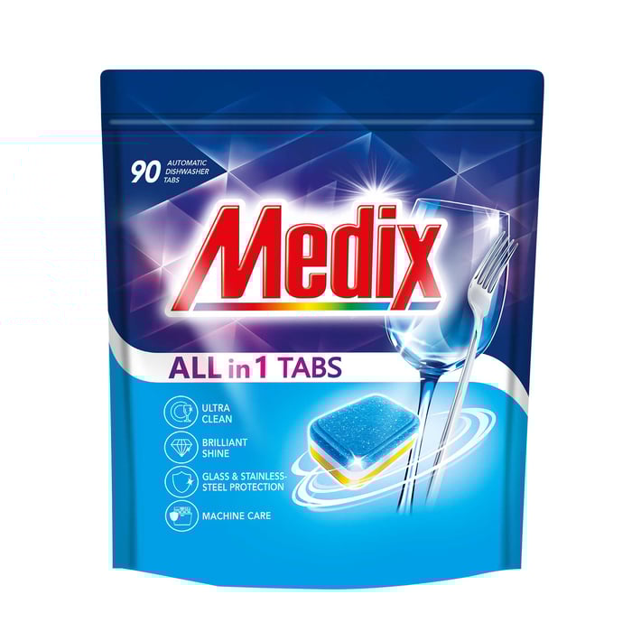 Medix Таблетки за съдомиялна All in one, 90 броя