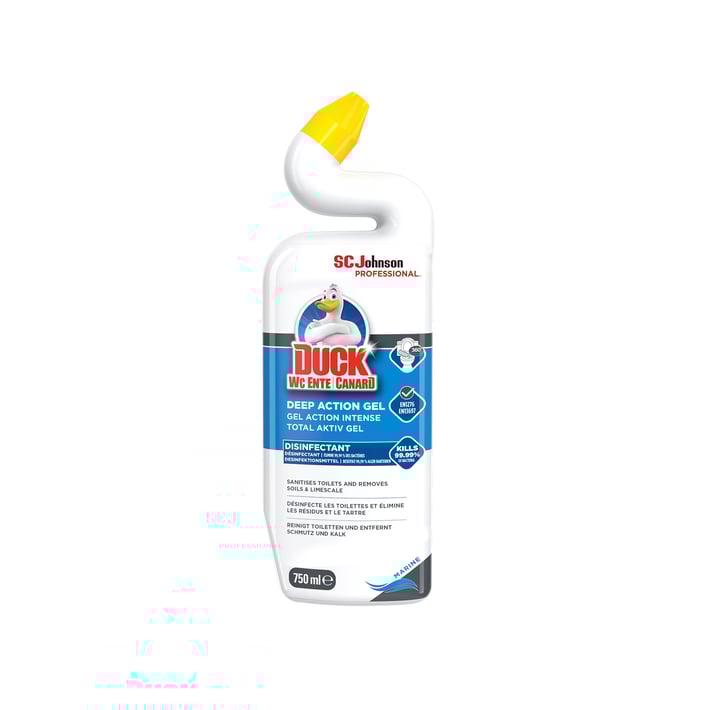 Duck Препарат за почистване на тоалетна Total Aktiv Gel Marine, 750 ml