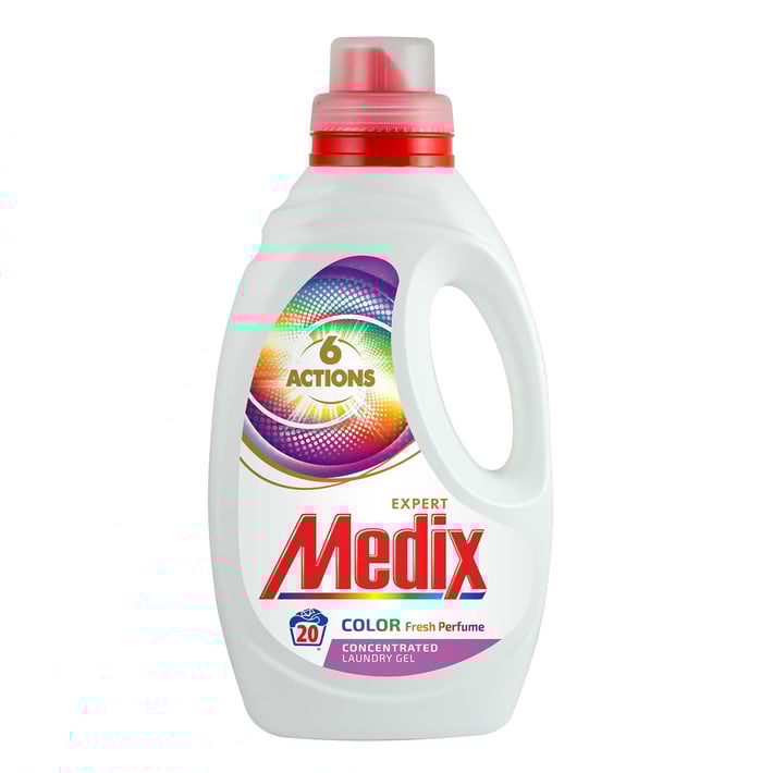 Medix Перилен препарат 6 Actions Color Perfume, течен, за цветно пране, 1.1 L, за 20 пранета