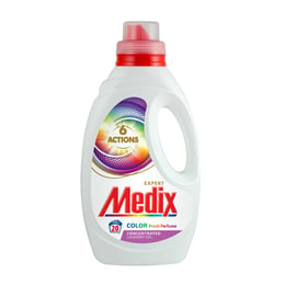 Medix Перилен препарат 6 Actions Color Perfume, течен, за цветно пране, 1.1 L, за 20 пранета