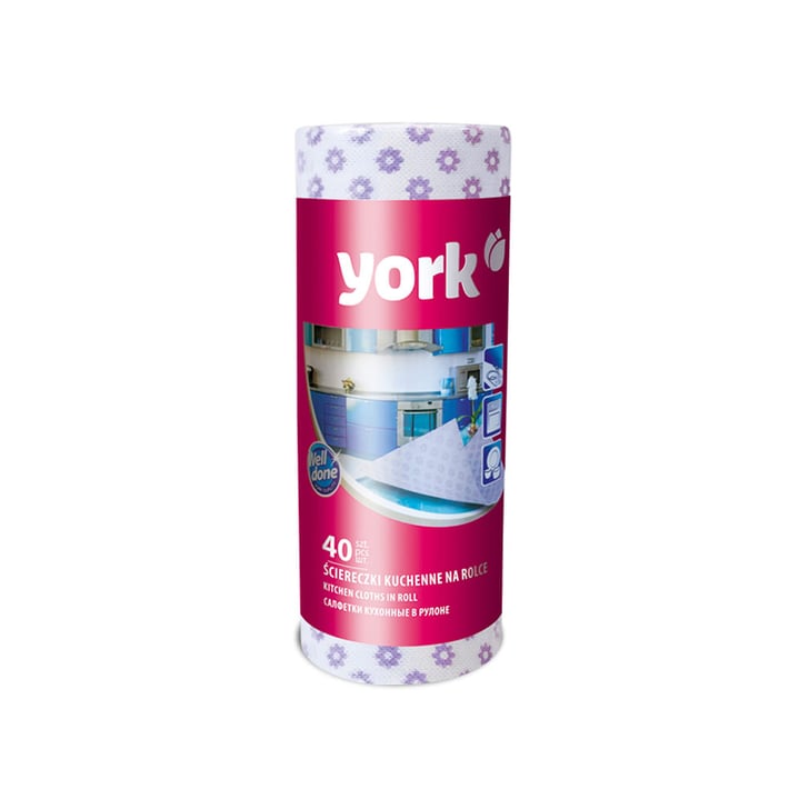 York Домакинска кърпа, на ролка, 40 къса
