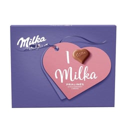 Milka Шоколадови бонбони, ягодов млечен крем, 110 g
