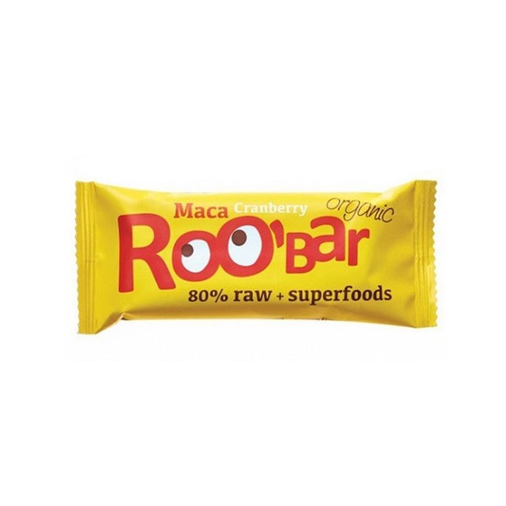 Roobar Суров бар, мака и червени боровинки, 30 g