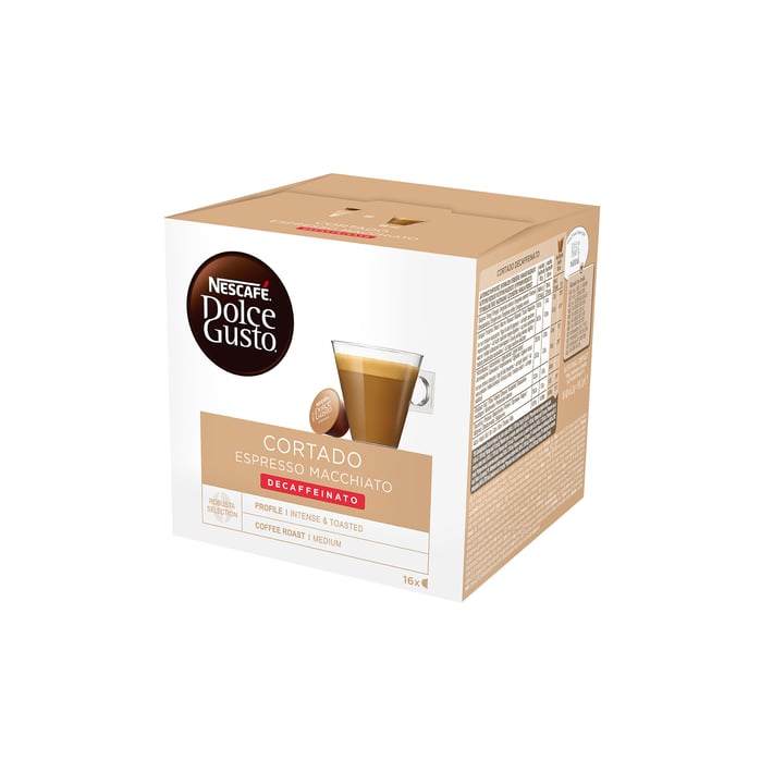 Nescafé Dolce Gusto Кафе капсула Espresso Macchiato, безкофеинова, 16 броя