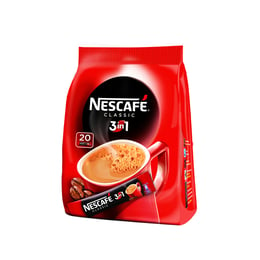 Nescafé Разтворимо кафе 3in1 Classic, в плик, 16.5 g, 20 броя