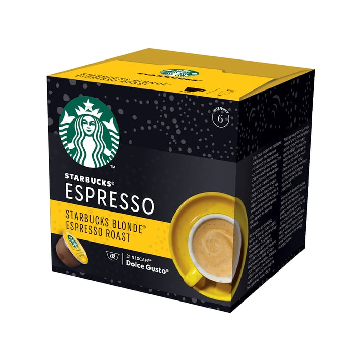 Nescafé Кафе капсула DG Starbucks, Blonde Espresso Roast, 12 броя