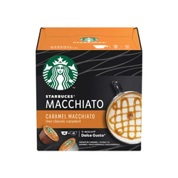 Nescafé Кафе капсула DG Starbucks, Caramel Macchiato, 12 броя