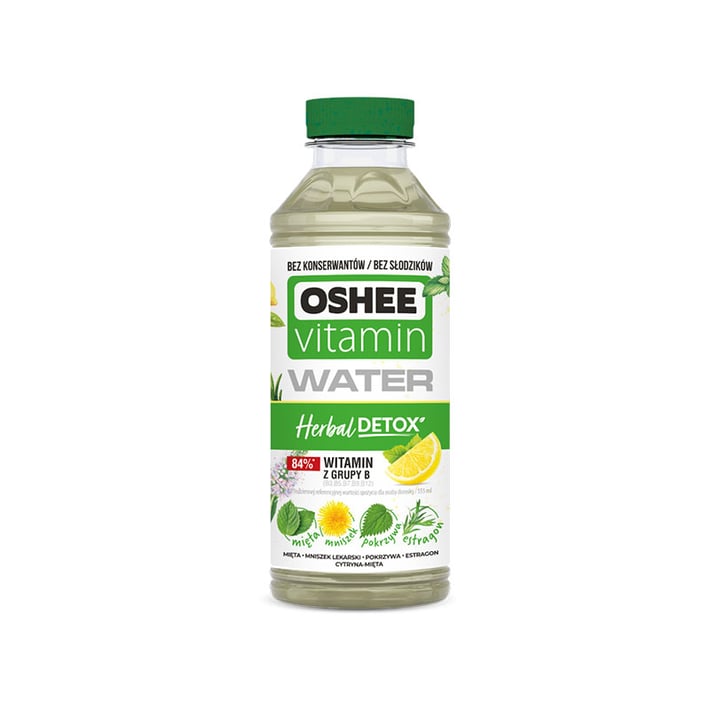 Oshee Вода с витамини Detox&Herbal, 555 ml