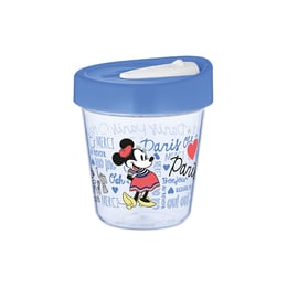 Disney Чаша за пътуване Париж, с капак, 350 ml, синя