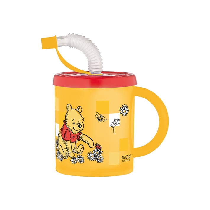 Disney Чаша със сламка и дръжка Winnie the Pooh, 210 ml