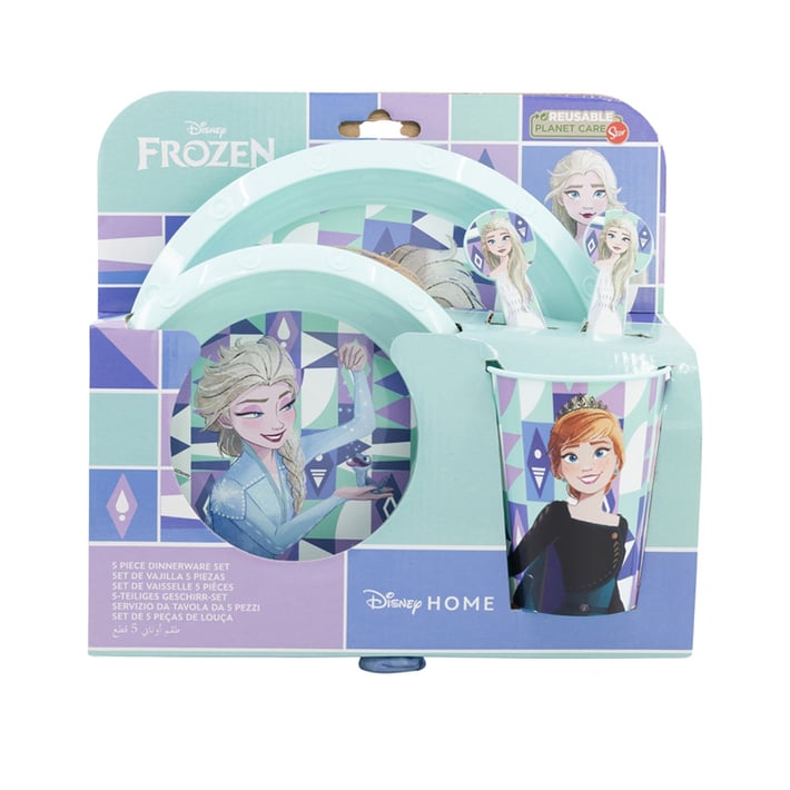 Stor Комплект Frozen, чаша, купа, чиния и прибори