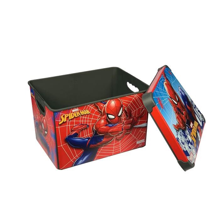 Disney Комплект Spiderman, кутия за съхранение 10 L, кутия за обяд 1 L, бутилка със сламка 370 ml, чаша 280 ml