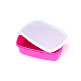 BESTSUB Кутия за храна, 18 х 13 х 6 cm, розова, с възможност за персонализация