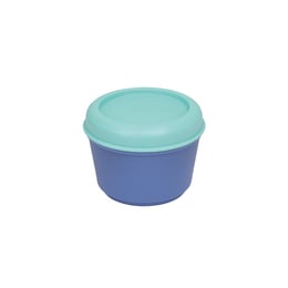 Milan Кутия за храна, кръгла, синя, 250 ml