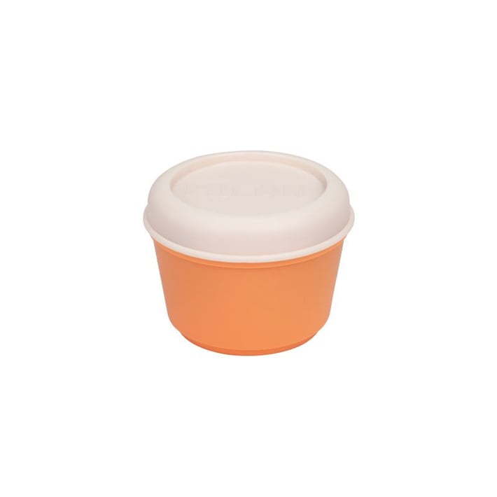 Milan Кутия за храна, кръгла, оранжева, 250 ml