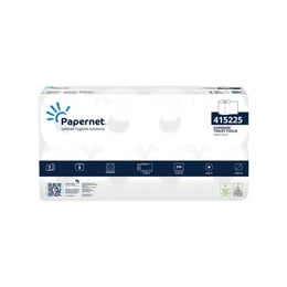 Papernet Тоалетна хартия Superior, трипластова, целулоза, 250 къса, 8 броя