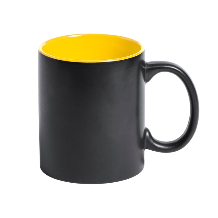 Cool Чаша Bafy, керамична, 350 ml, черно и жълто