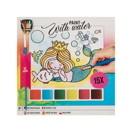 Grafix Блок за оцветяване с вода Русалка, с включена четка