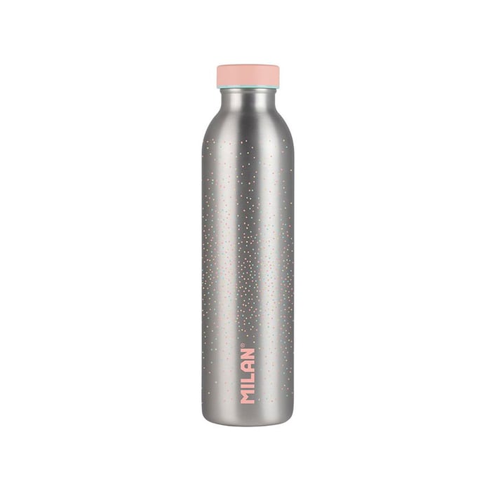 Milan Бутилка за вода Silver, изотермична, 591 ml, розова