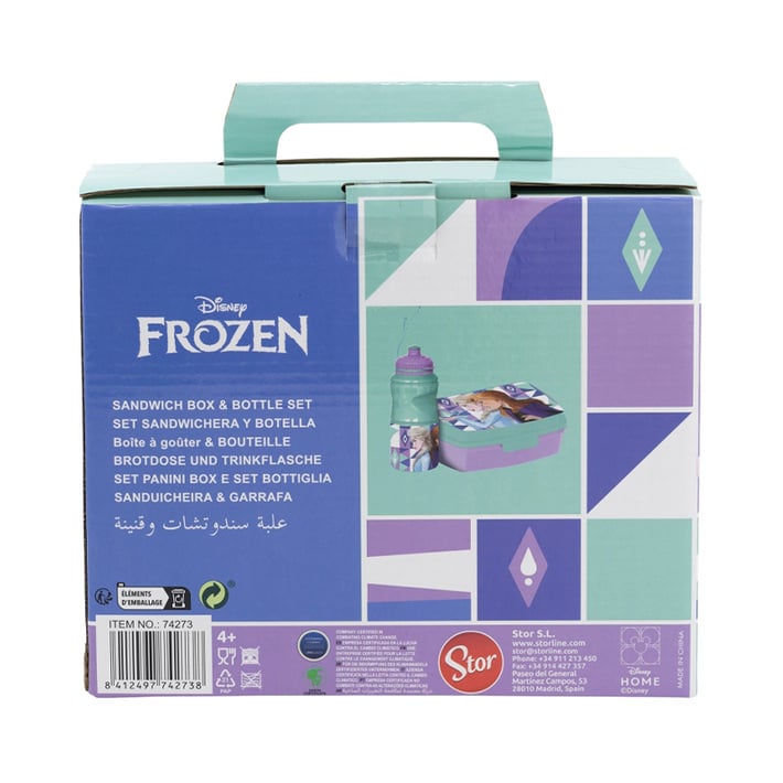 Stor Комплект Frozen, бутилка и кутия за сандвичи