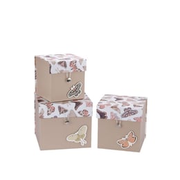 Gipta Подаръчна кутия Nabi, с капак и ластик, 155 x 145 x 160 mm