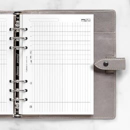 Filofax Пълнител за органайзер, A5, финанси, бял