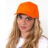 Бейзболна шапка, 6-панелна, оранжева