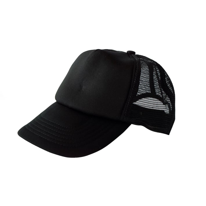 Бейзболна шапка, лятна, черна, с включен печат на лого до 10 x 10 cm