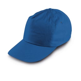 Бейзболна шапка, 5-панелна, полиестер, синя, 10 броя