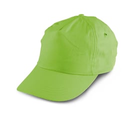 Бейзболна шапка, 5-панелна, полиестер, зелена, 10 броя