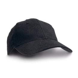 Бейзболна шапка, 6-панелна, памук, черна, 10 броя