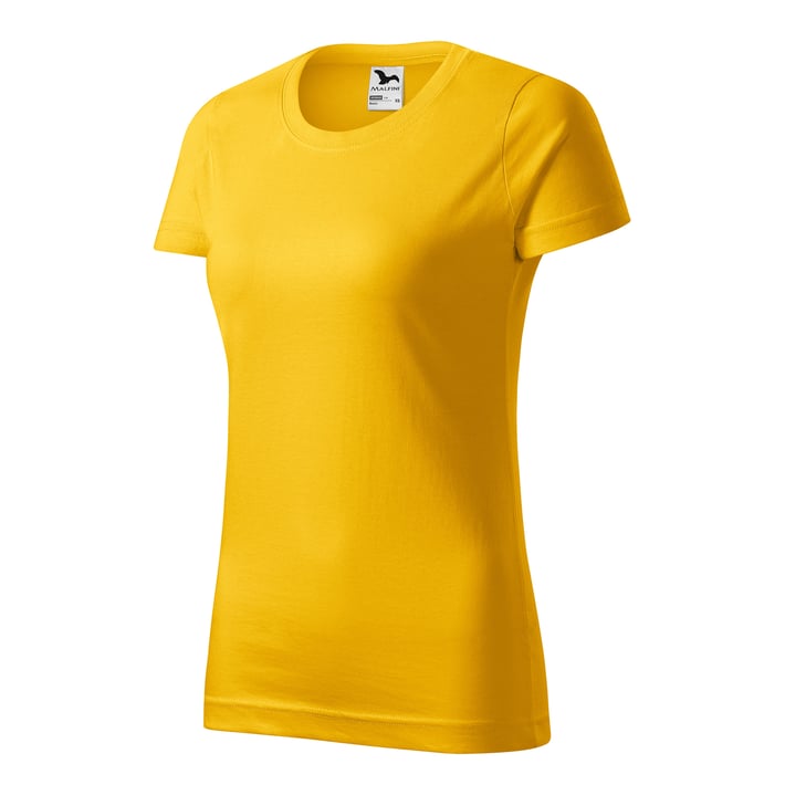 Malfini Дамска тениска Basic 134, размер L, жълта