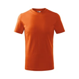 Malfini Детска тениска Basic 138, размер 122 cm, възраст 6 години, оранжева