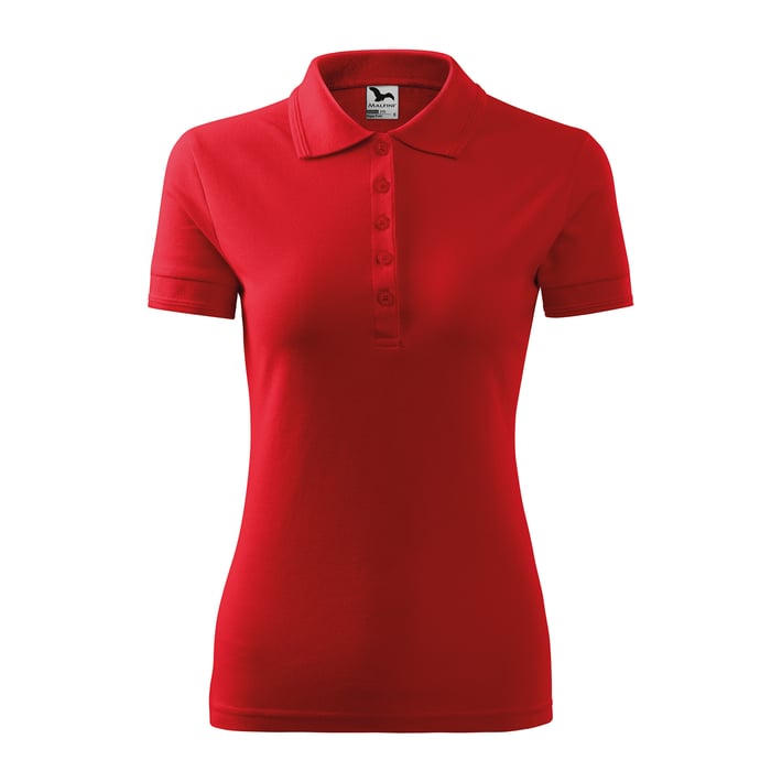 Malfini Дамска тениска Pique Polo 210, размер XXL, червена