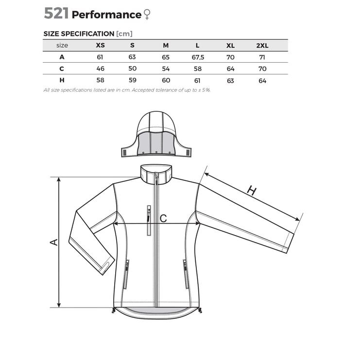 Malfini Дамско яке Performance Softshell 521, размер XL, синьо