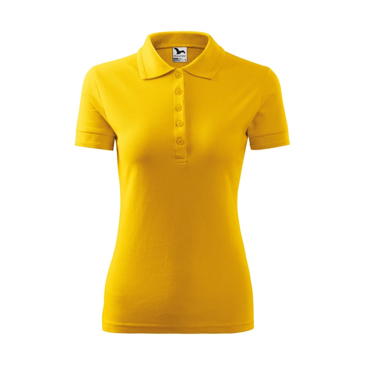 Malfini Дамска тениска Pique Polo 210, размер XXL, жълта