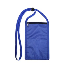 Мултифункционален аксесоар за носене на врат, 12.5 x 19 cm, син