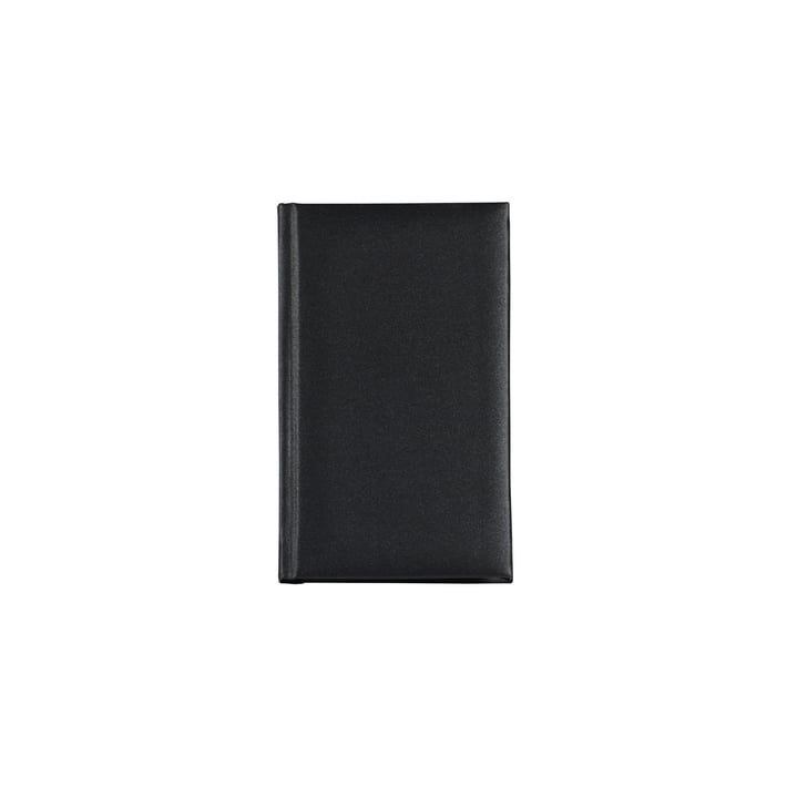 Календар-бележник, 14.5 х 8.5 cm, черен сатен