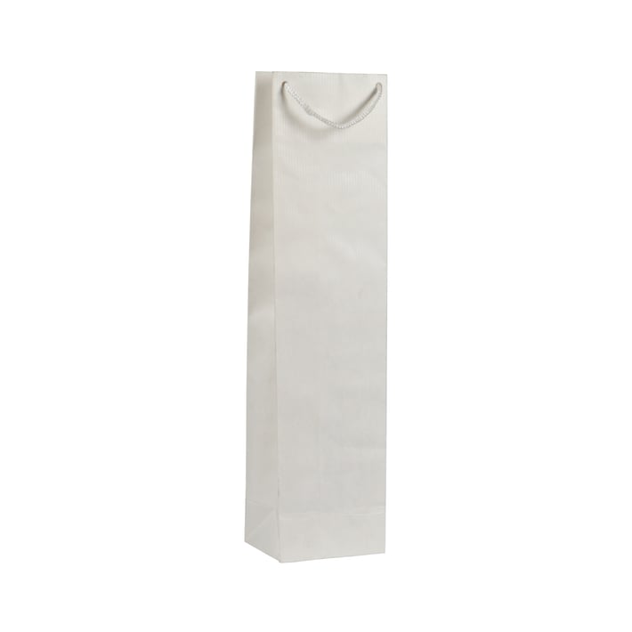 Хартиена торбичка, бяла, 10 x 40 cm