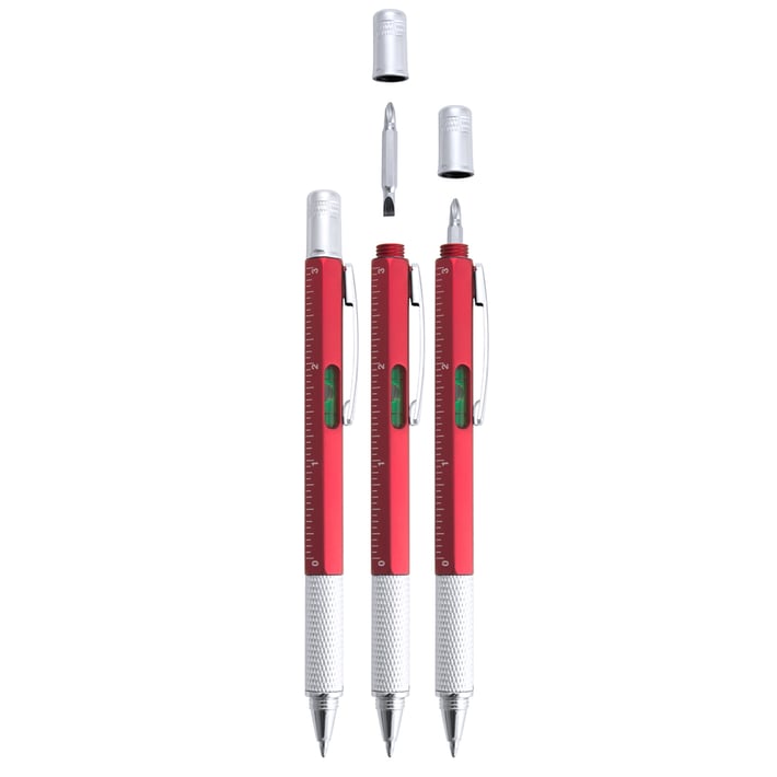 Cool Химикалка Sauris, с отвертка, червена