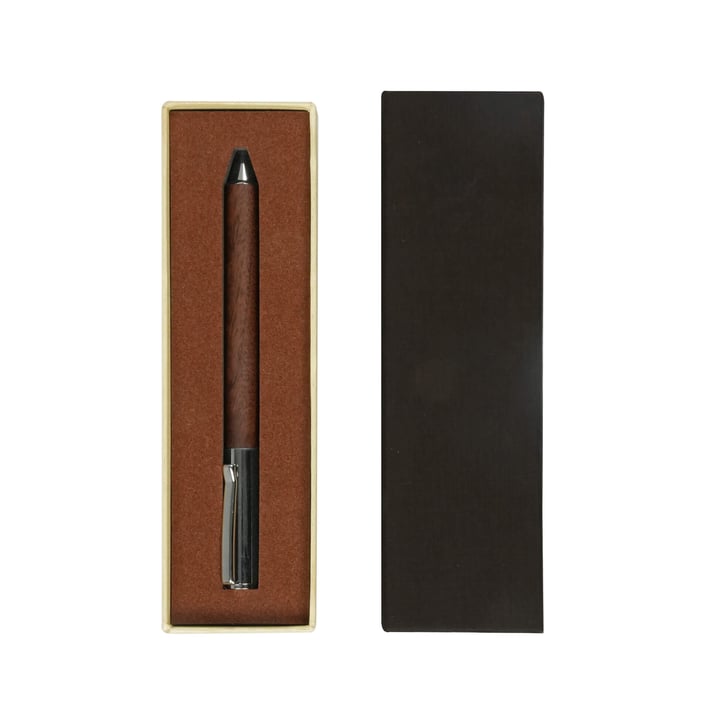 Timberink Химикалка, метал и дърво, в кутия, с включено гравиране, 20 броя