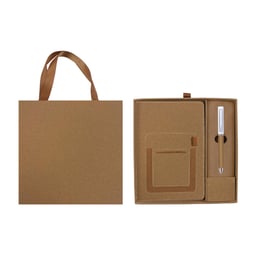 Комплект тефтер и химикалка Floral Cork, в кутия