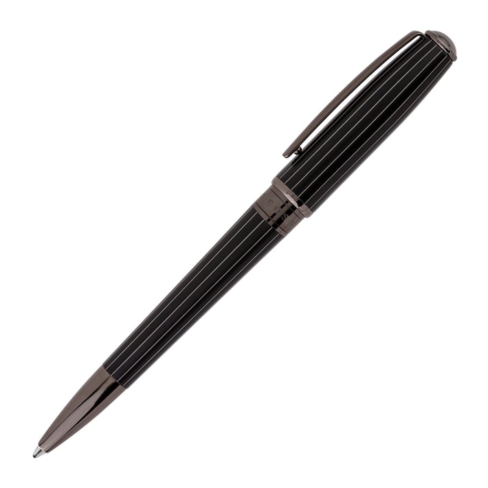 Hugo Boss Химикалка Essential, на ивици, черна
